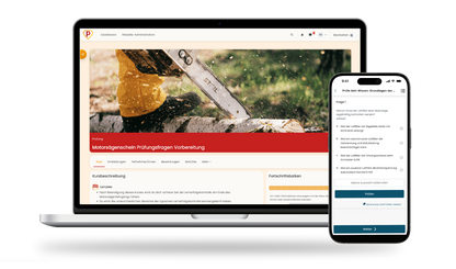 Motorsägenschein Prüfungsfragen 2026 Online Testtrainer