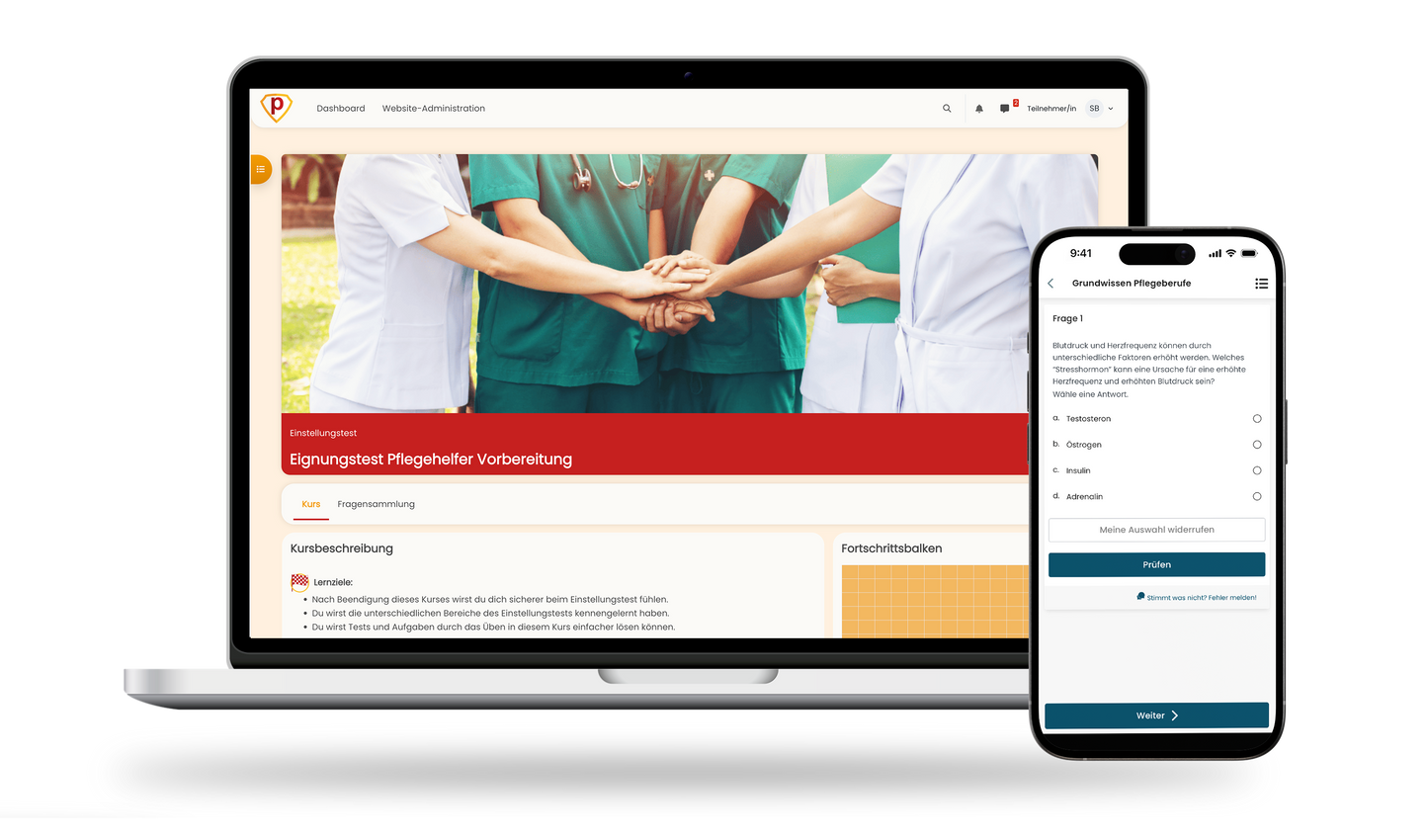 Eignungstest Pflegehelfer 2026 Online Testtrainer