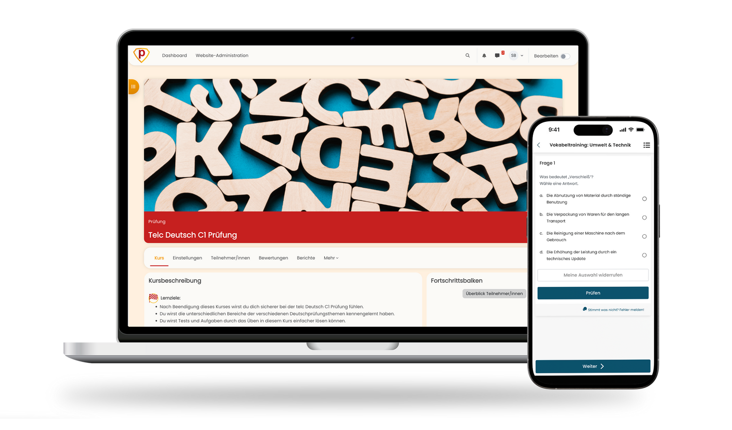 Telc Deutsch C1 Prüfung 2026 Online Testtrainer