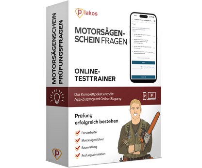 Motorsägenschein Prüfungsfragen 2026 Online Testtrainer
