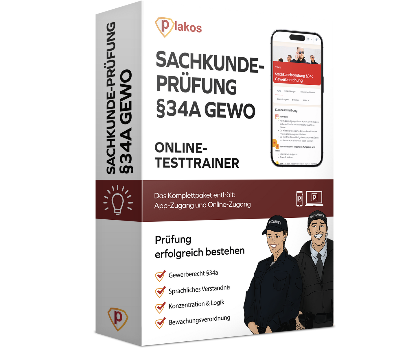 Sachkundeprüfung 34a GewO 2026 Online Testtrainer Komplettpaket