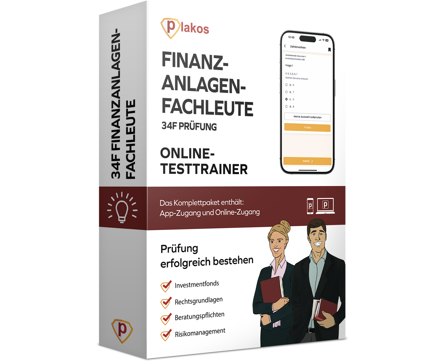 §34f Sachkundeprüfung Finanzanlagenfachleute 2026 Online Testtrainer