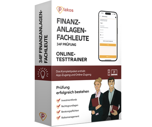 §34f Sachkundeprüfung Finanzanlagenfachleute 2026 Online Testtrainer
