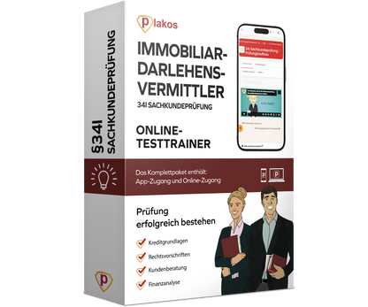 34i Sachkundeprüfung Immobiliardarlehensvermittler 2026 Online Testtrainer