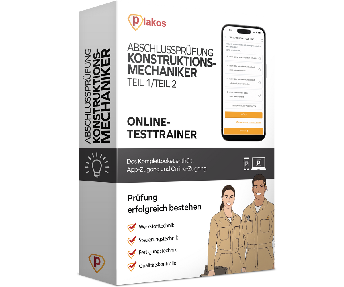 Abschlussprüfung Konstruktionsmechaniker 2026 Online Testtrainer