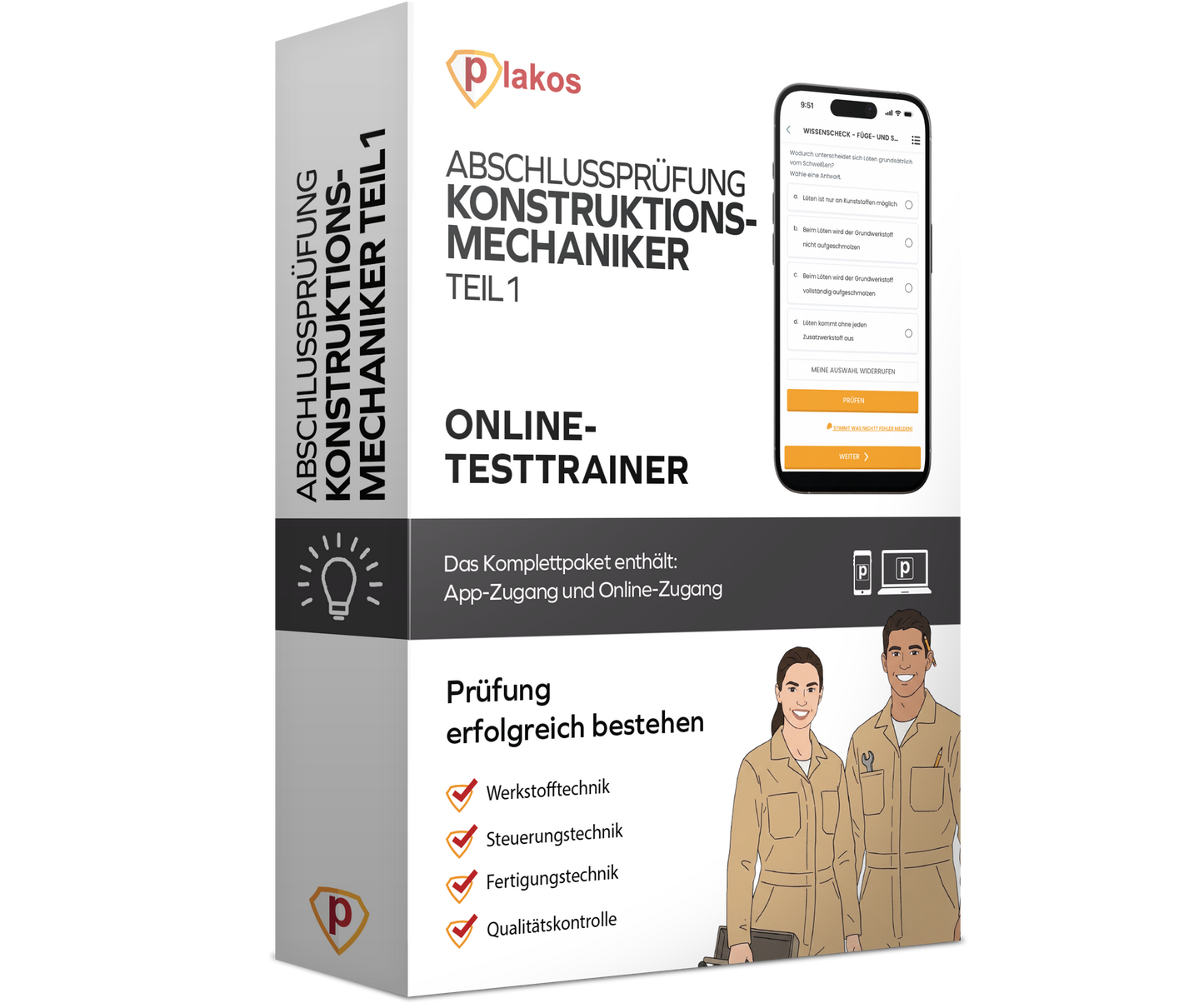 Abschlussprüfung Konstruktionsmechaniker Teil 1 2026 Online Testtrainer