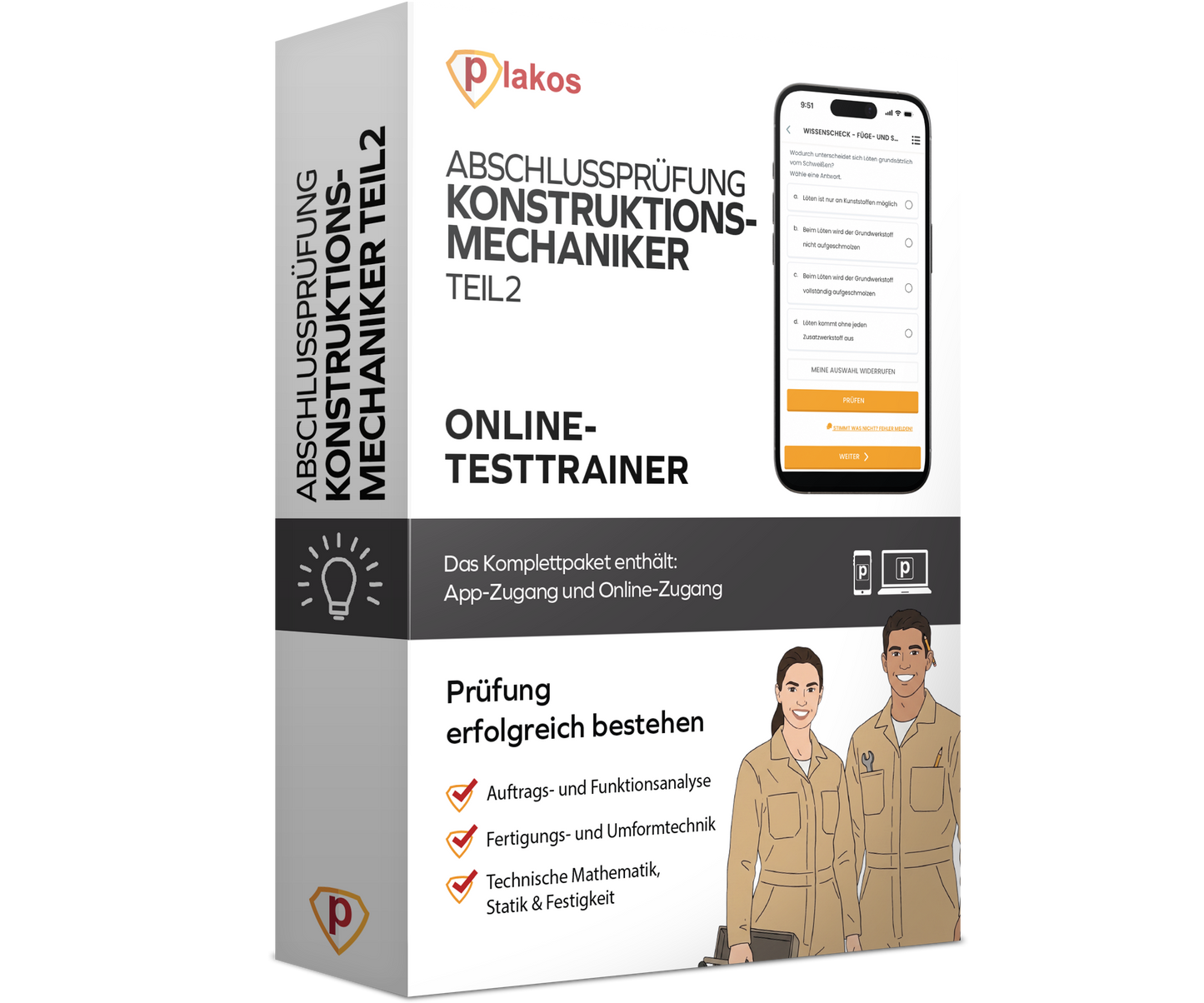Abschlussprüfung Konstruktionsmechaniker Teil 2 2026 Online Testtrainer
