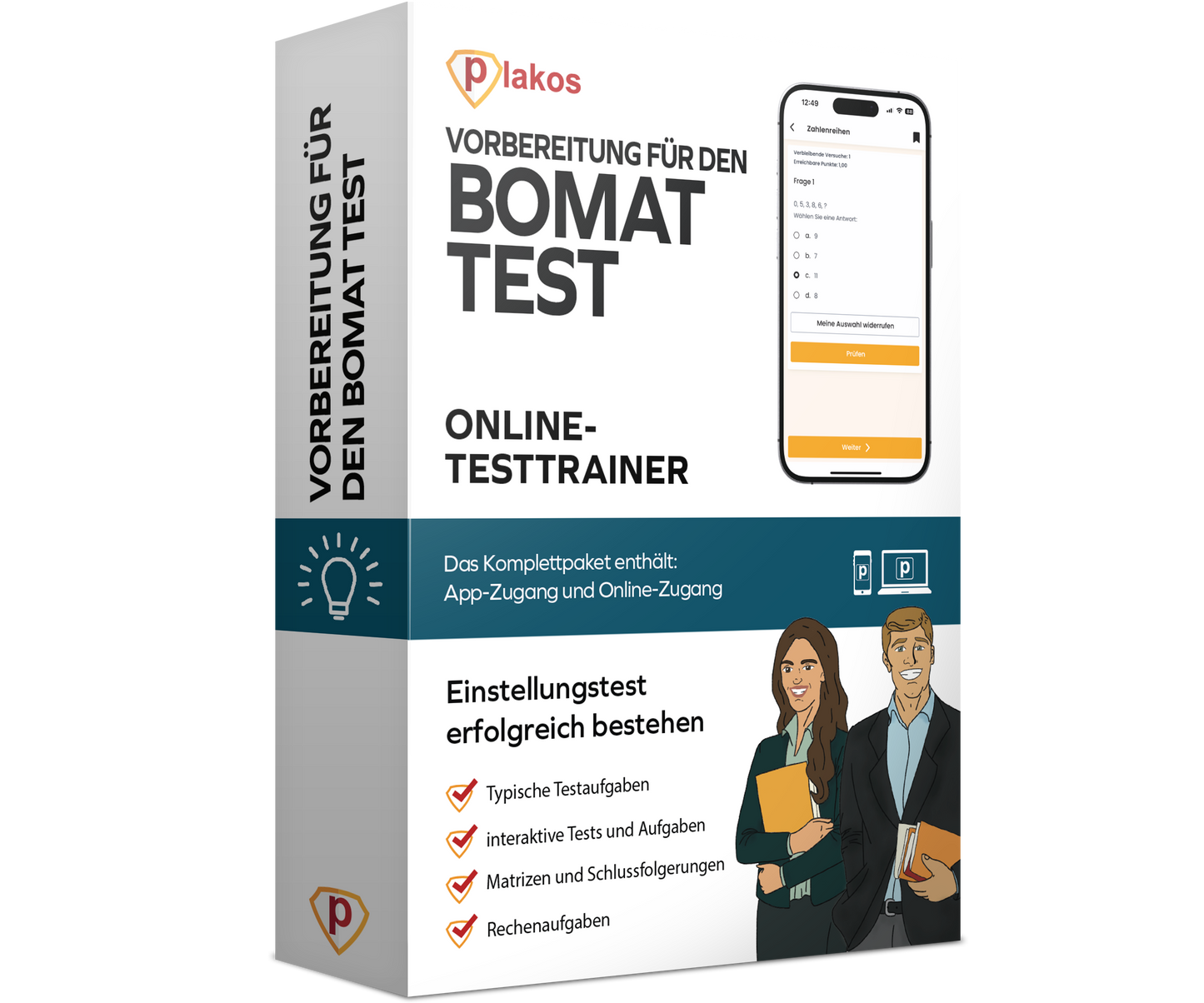 Vorbereitung für den BOMAT Test 2026 Online Testtrainer