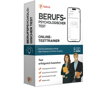 Berufspsychologischer Test Übungen 2026 Online Komplettpaket