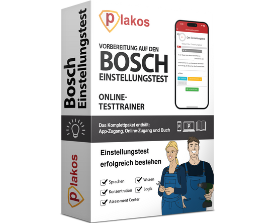 Vorbereitung Bosch Einstellungstest 2026 Online Testtrainer