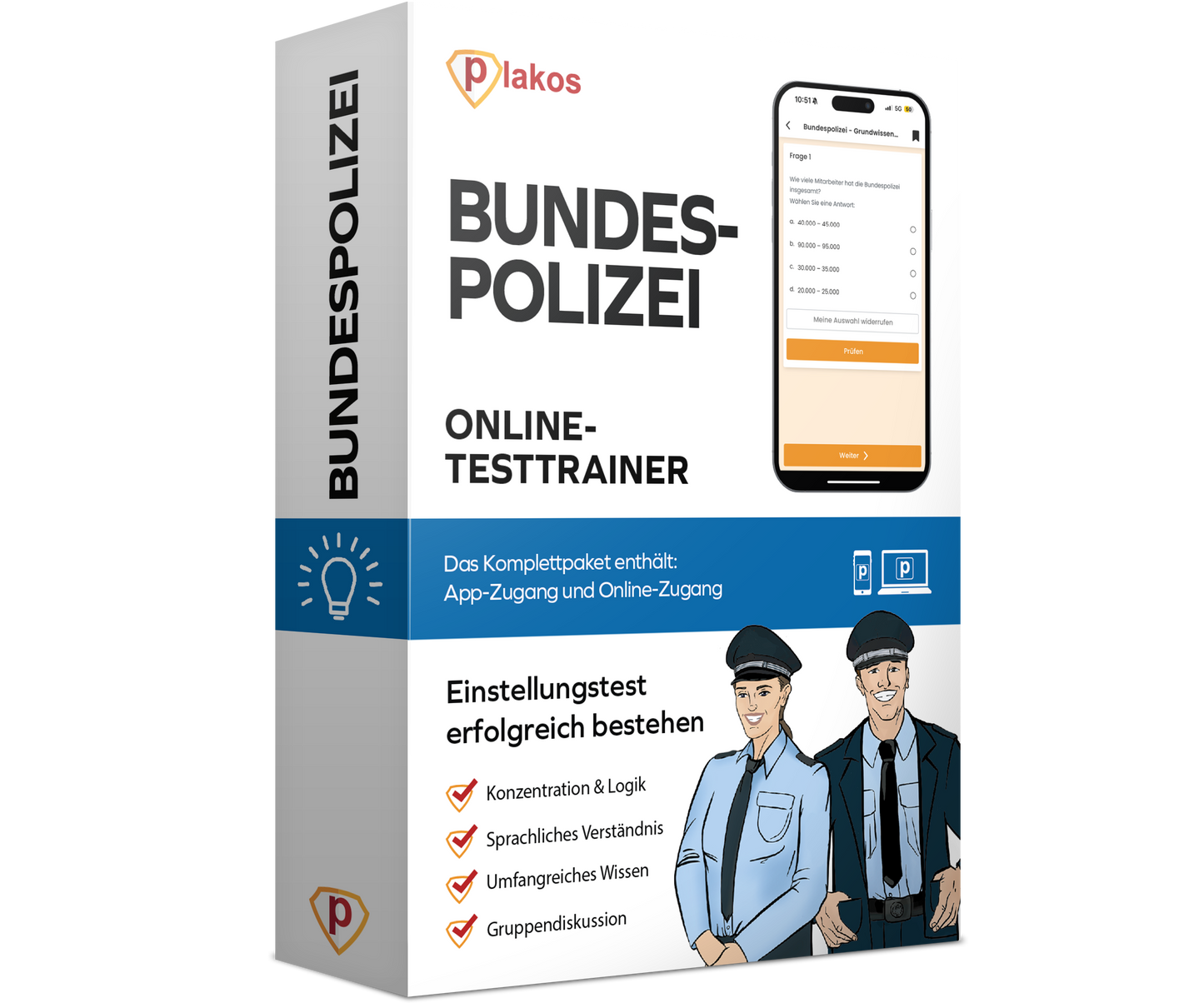 Bundespolizei Einstellungstest 2026 Online Testtrainer