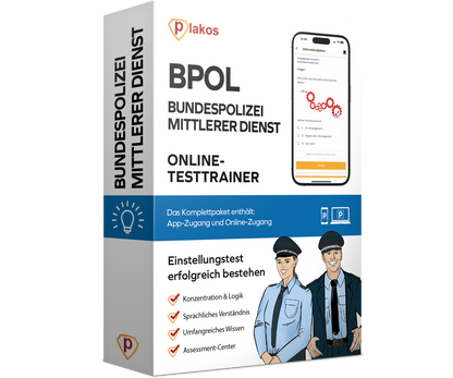 Bundespolizei mittlerer Dienst Einstellungstest 2026 Online Testtrainer