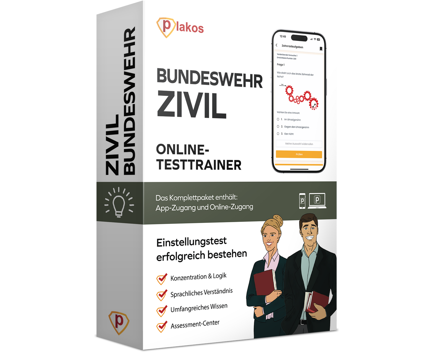 Einstellungstest Bundeswehr Zivil 2026 Online Testtrainer