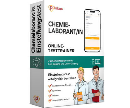 Einstellungstest Chemielaborant/in 2026 Online Testtrainer