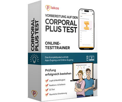 Vorbereitung für den Corporal Plus® Test 2026 Online Testtrainer