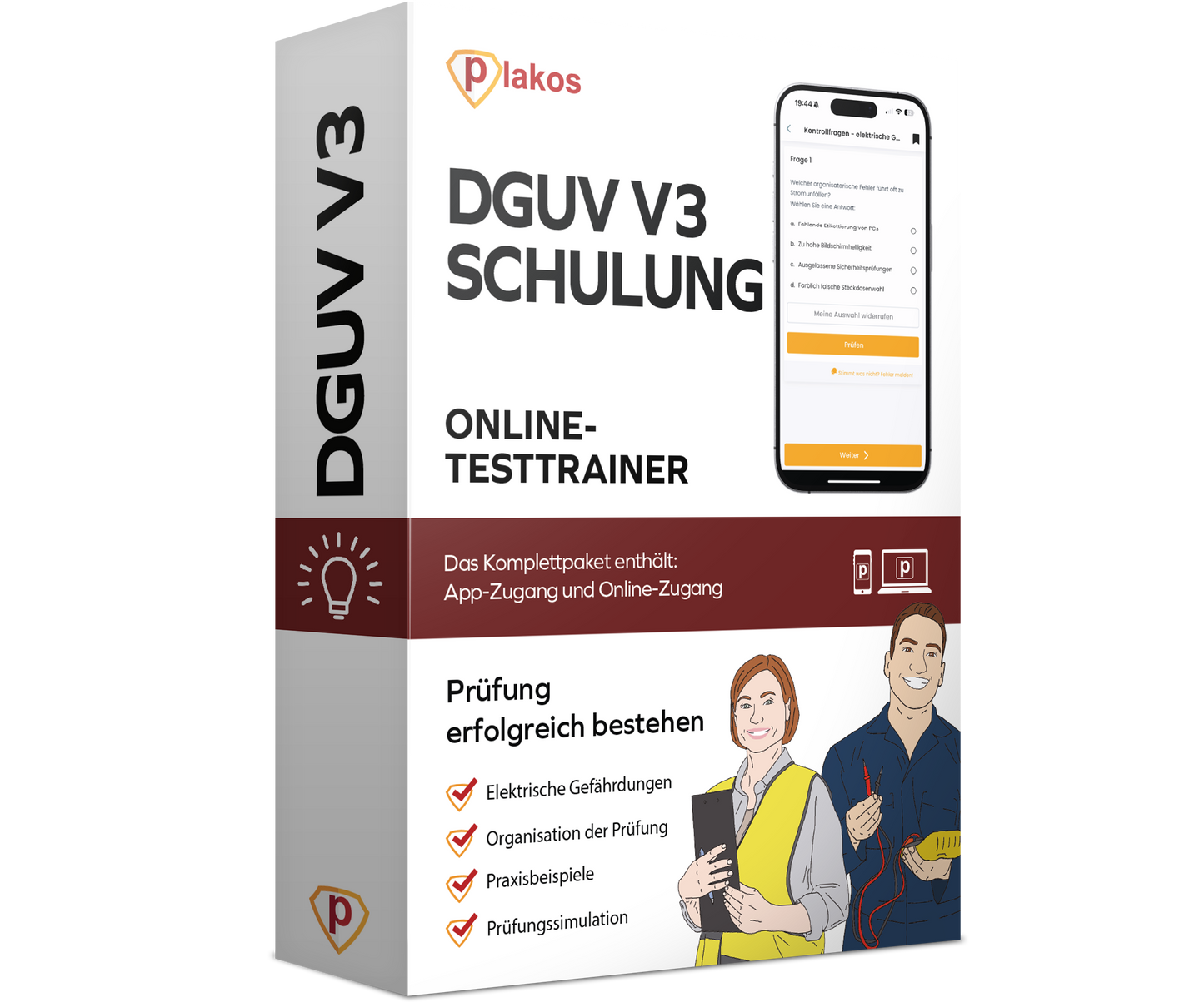 DGUV V3 Schulung 2026 Online Testtrainer