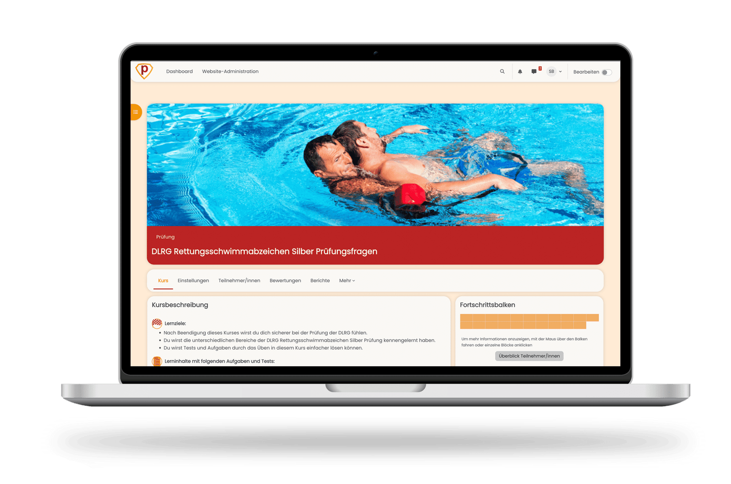 DLRG Rettungsschwimmabzeichen Silber Prüfungsfragen 2026 Online Testtrainer