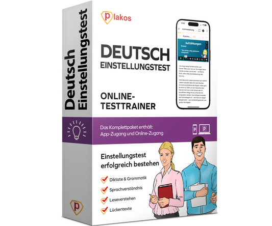 Einstellungstest Deutsch 2026 Online Testtrainer Komplettpaket