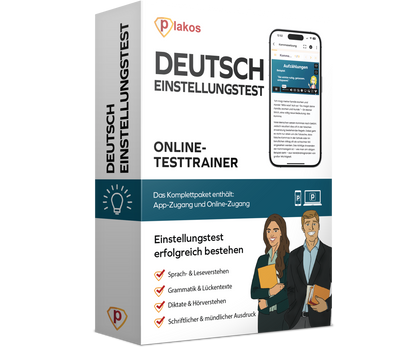 Einstellungstest Deutsch 2026 Online Testtrainer Komplettpaket
