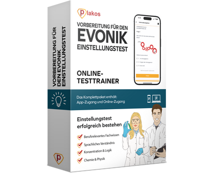 Vorbereitung für den Evonik Einstellungstest 2026 Online Testtrainer