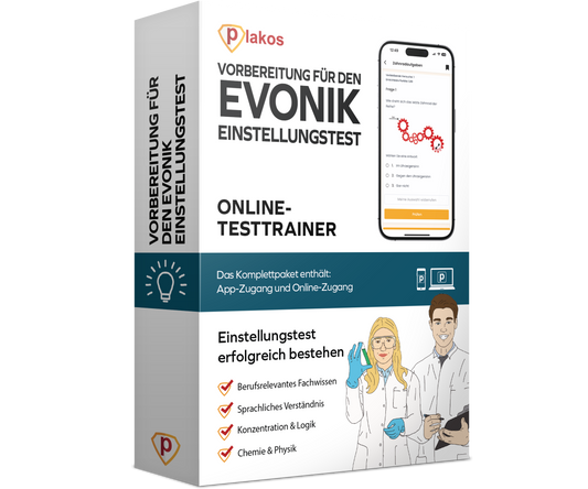 Vorbereitung für den Evonik Einstellungstest 2026 Online Testtrainer
