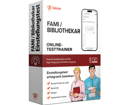 FaMI/ Bibliothekar Einstellungstest 2026 Online Testtrainer
