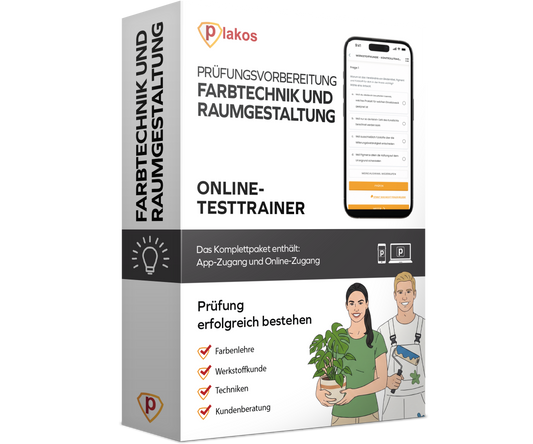 Farbtechnik und Raumgestaltung 2026 Online Testtrainer