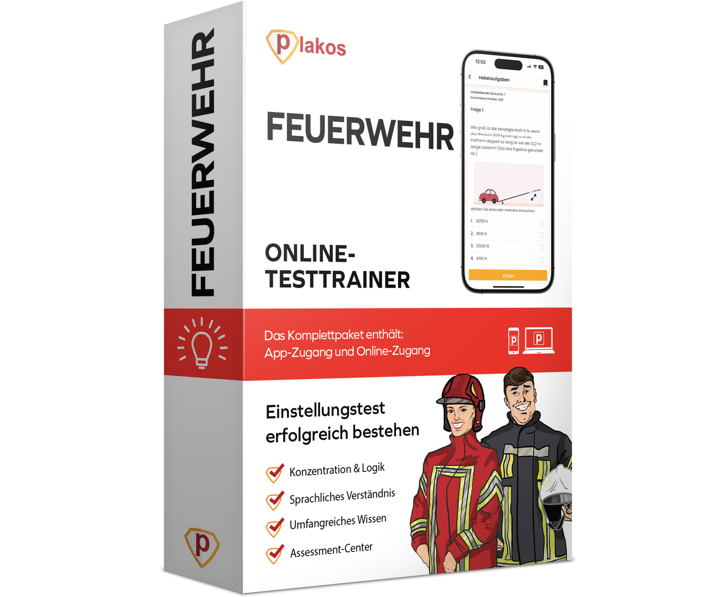 Feuerwehr Einstellungstest 2026 Online Testtrainer Komplettpaket