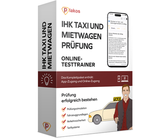 IHK Taxi und Mietwagen Prüfung 2026 Online Testtrainer