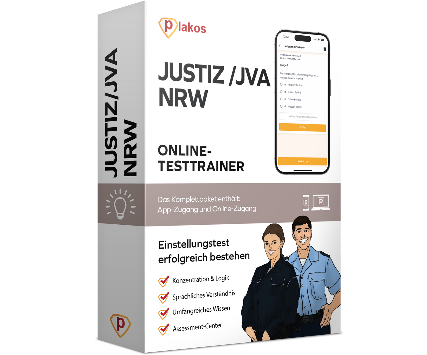 JVA Einstellungstest NRW 2026 Online Testtrainer Komplettpaket