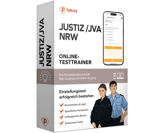 JVA Einstellungstest NRW 2026 Online Testtrainer Komplettpaket