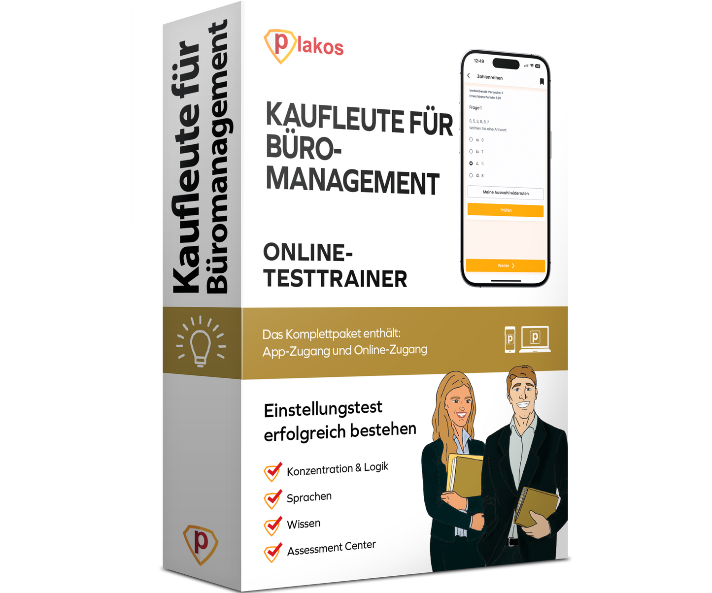 Einstellungstest Kauffrau für Büromanagement 2026 Online Testtrainer