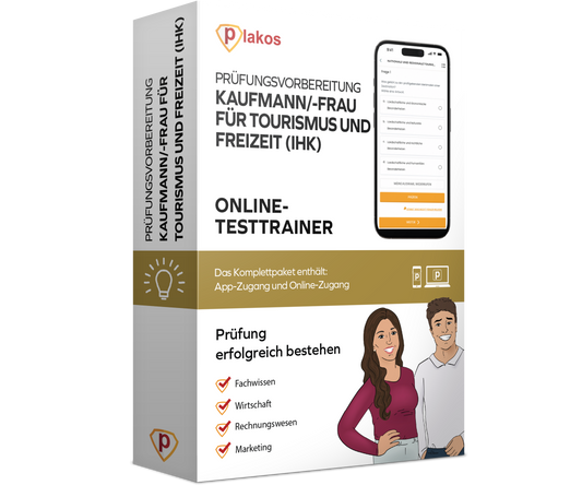 Prüfungsvorbereitung Kaufmann/-frau für Tourismus und Freizeit (IHK) 2026 Online Testtrainer