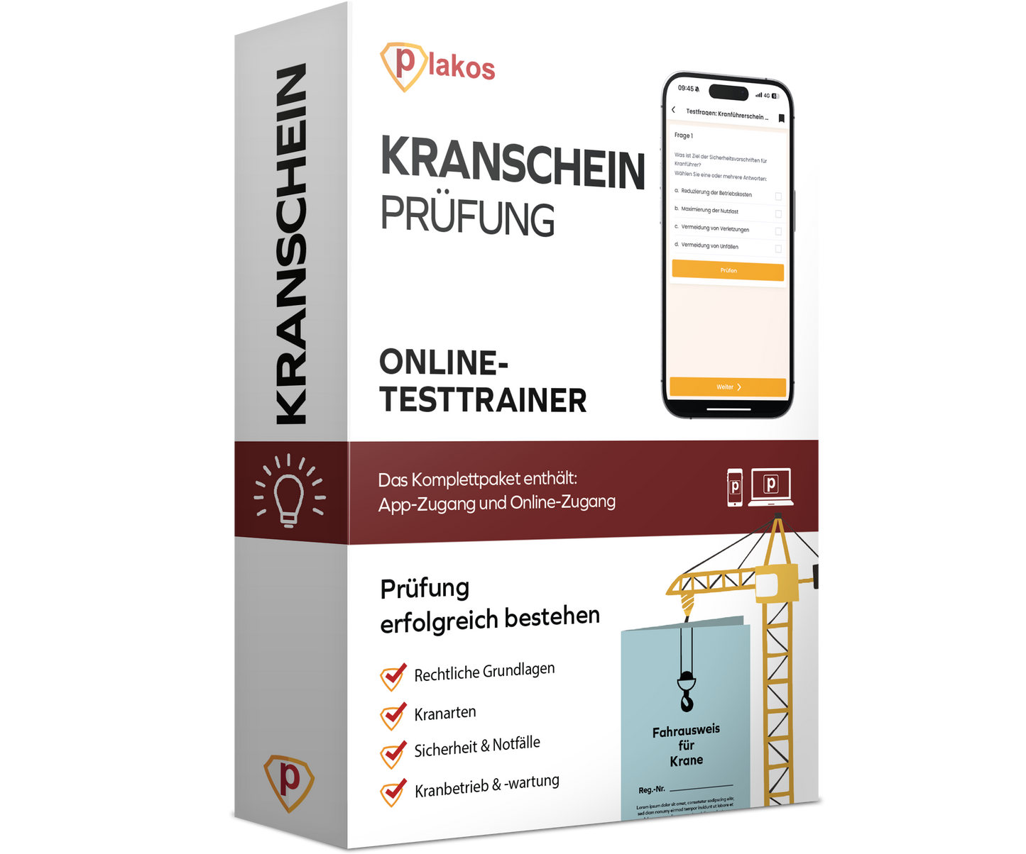Kranschein Prüfung 2026 Online Testtrainer