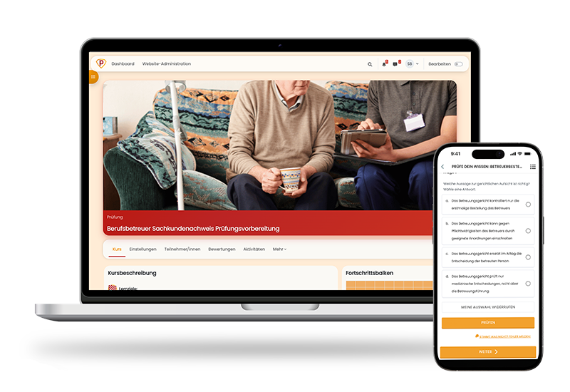 Sachkundenachweis Berufsbetreuer 2026 Online Testtrainer