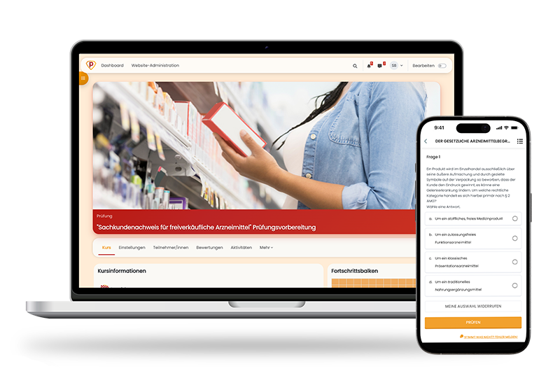Sachkundenachweis freiverkäufliche Arzneimittel 2026 Online Testtrainer