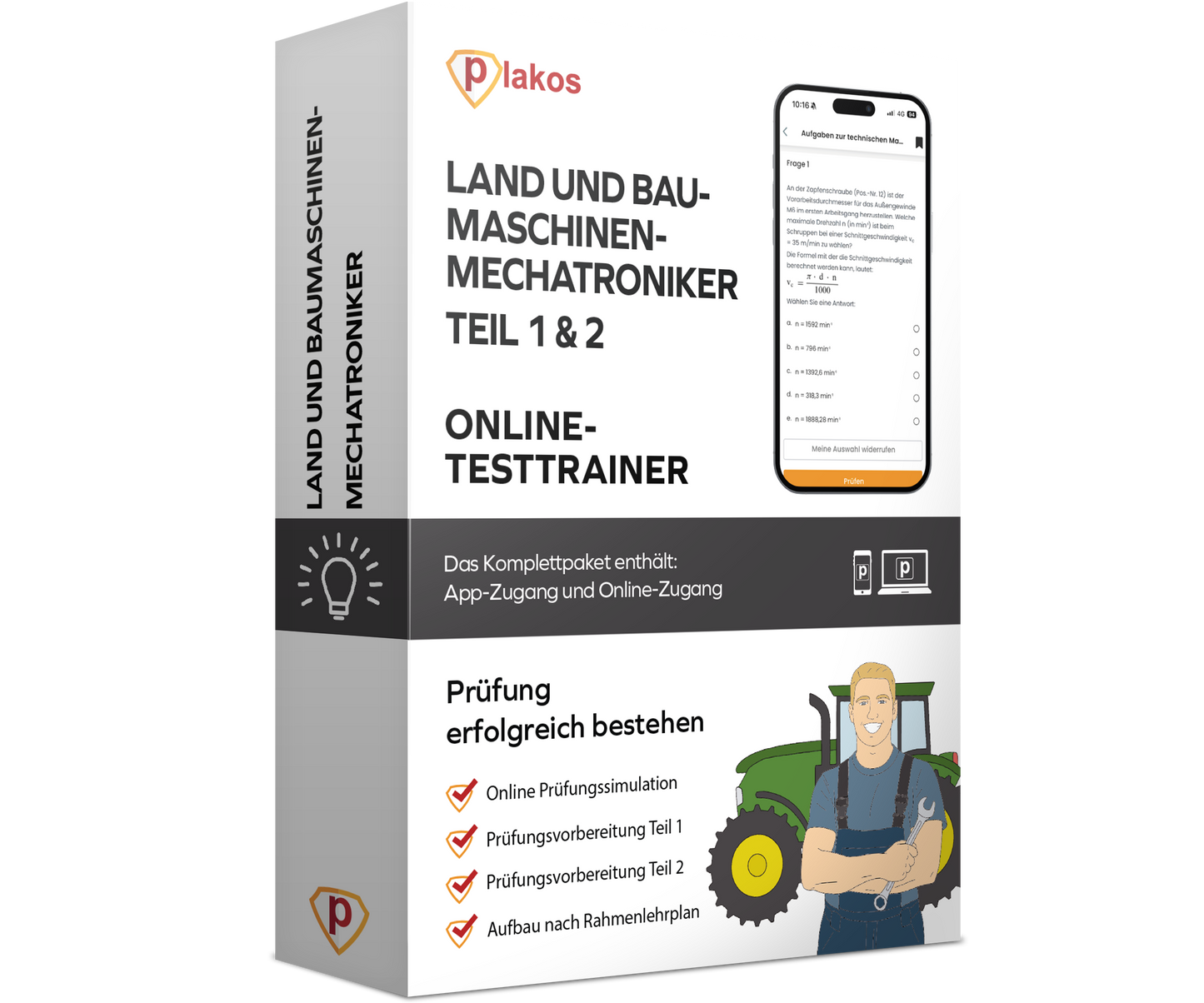 Land und Baumaschinenmechatroniker Prüfungsfragen 2026 Online Testtrainer