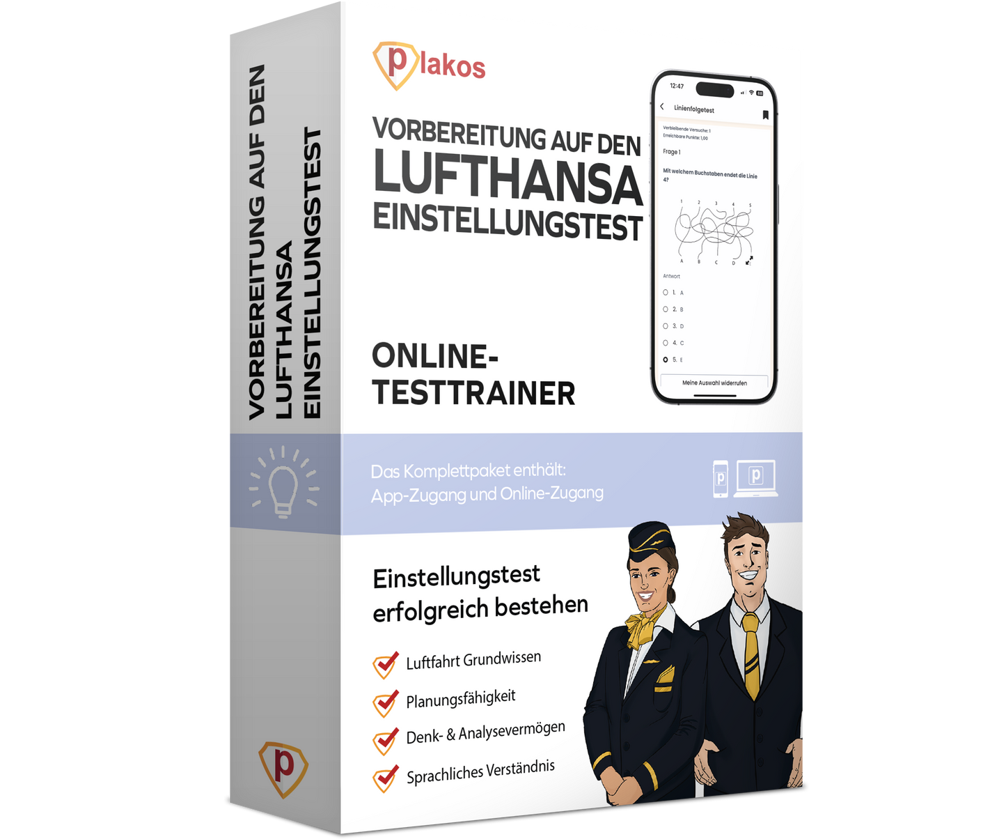 Vorbereitung für den Lufthansa Einstellungstest 2026 Online Testtrainer