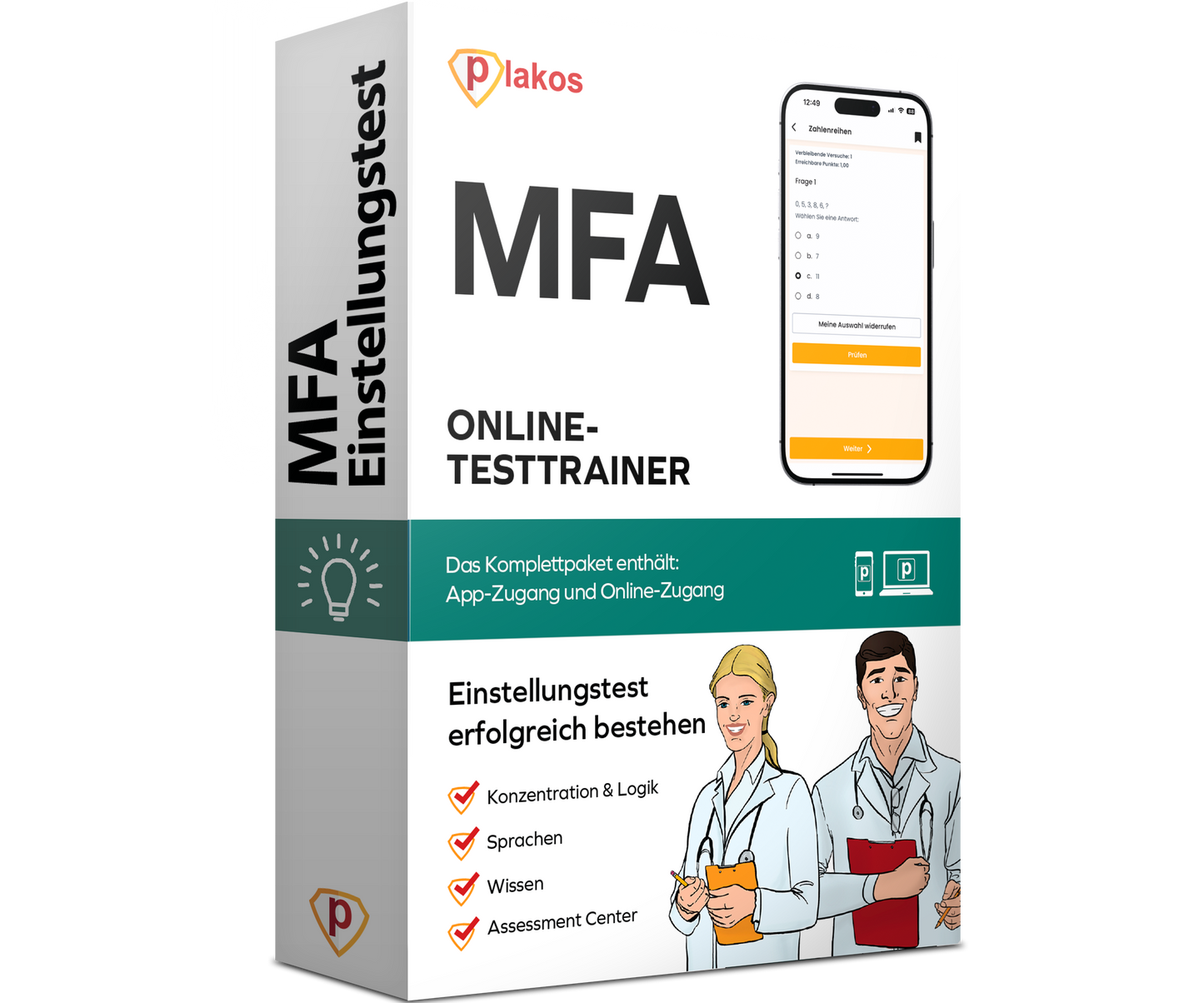 Einstellungstest Medizinische Fachangestellte (MFA) 2026 Online Testtrainer