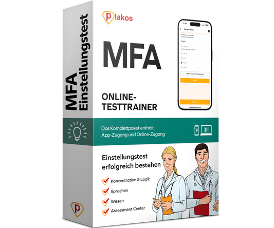 Einstellungstest Medizinische Fachangestellte (MFA) 2026 Online Testtrainer