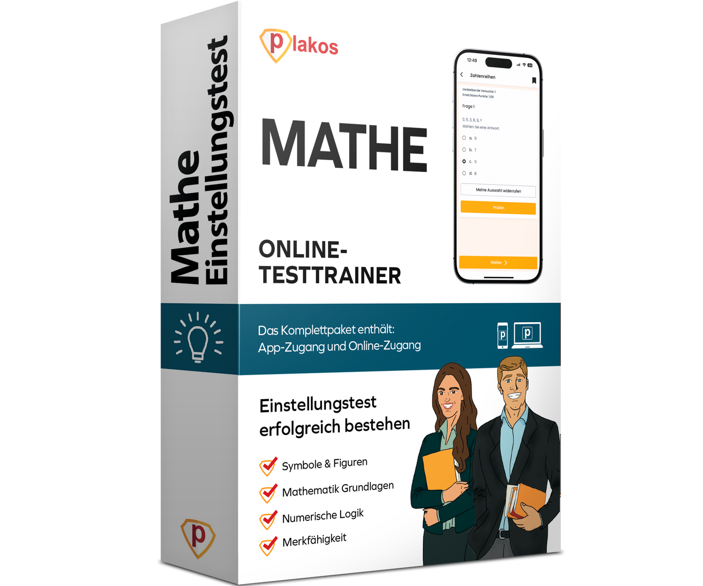 Einstellungstest Mathe 2026 Online Testtrainer