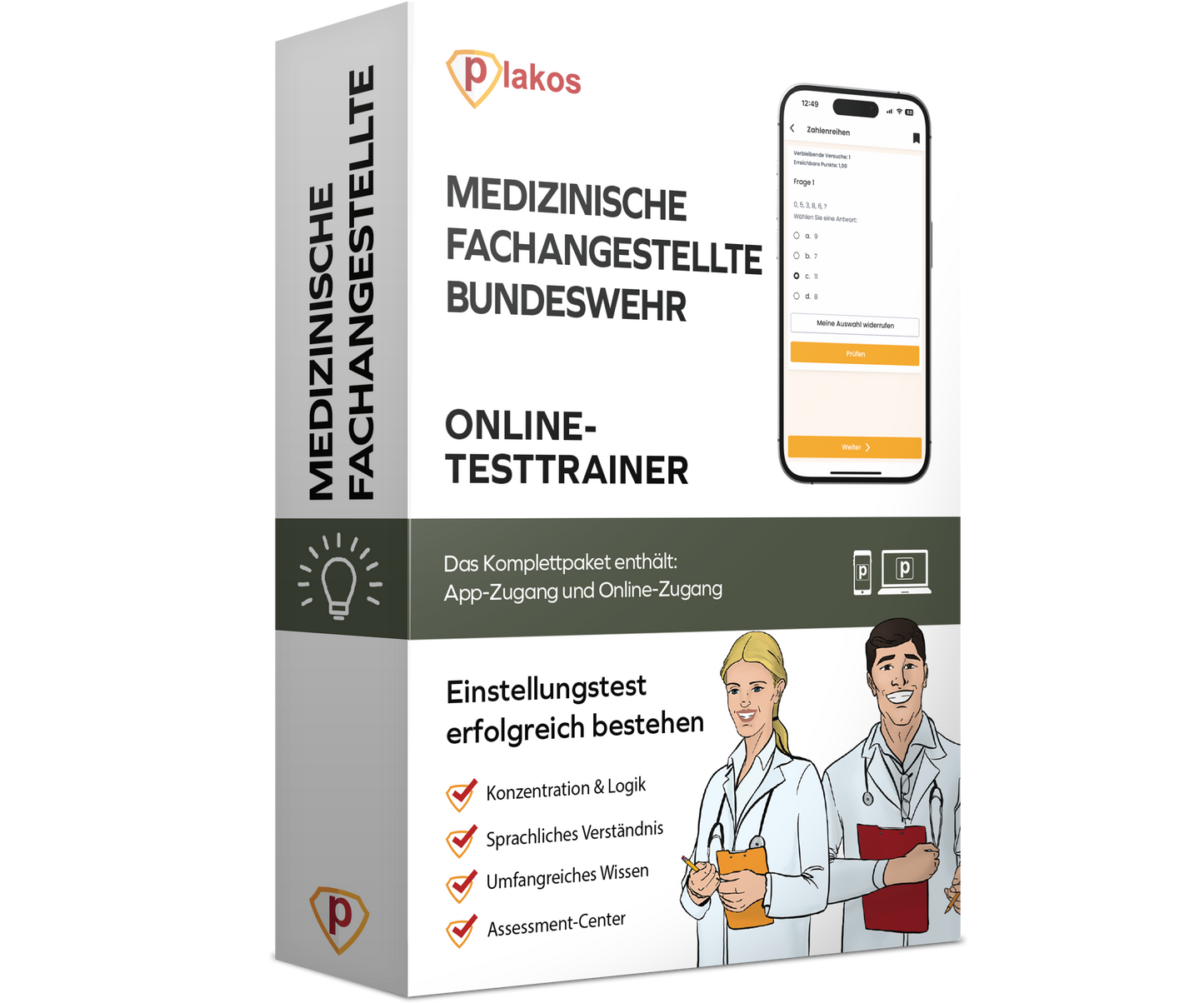 Medizinische Fachangestellte Bundeswehr Einstellungstest 2026 Online Testtrainer