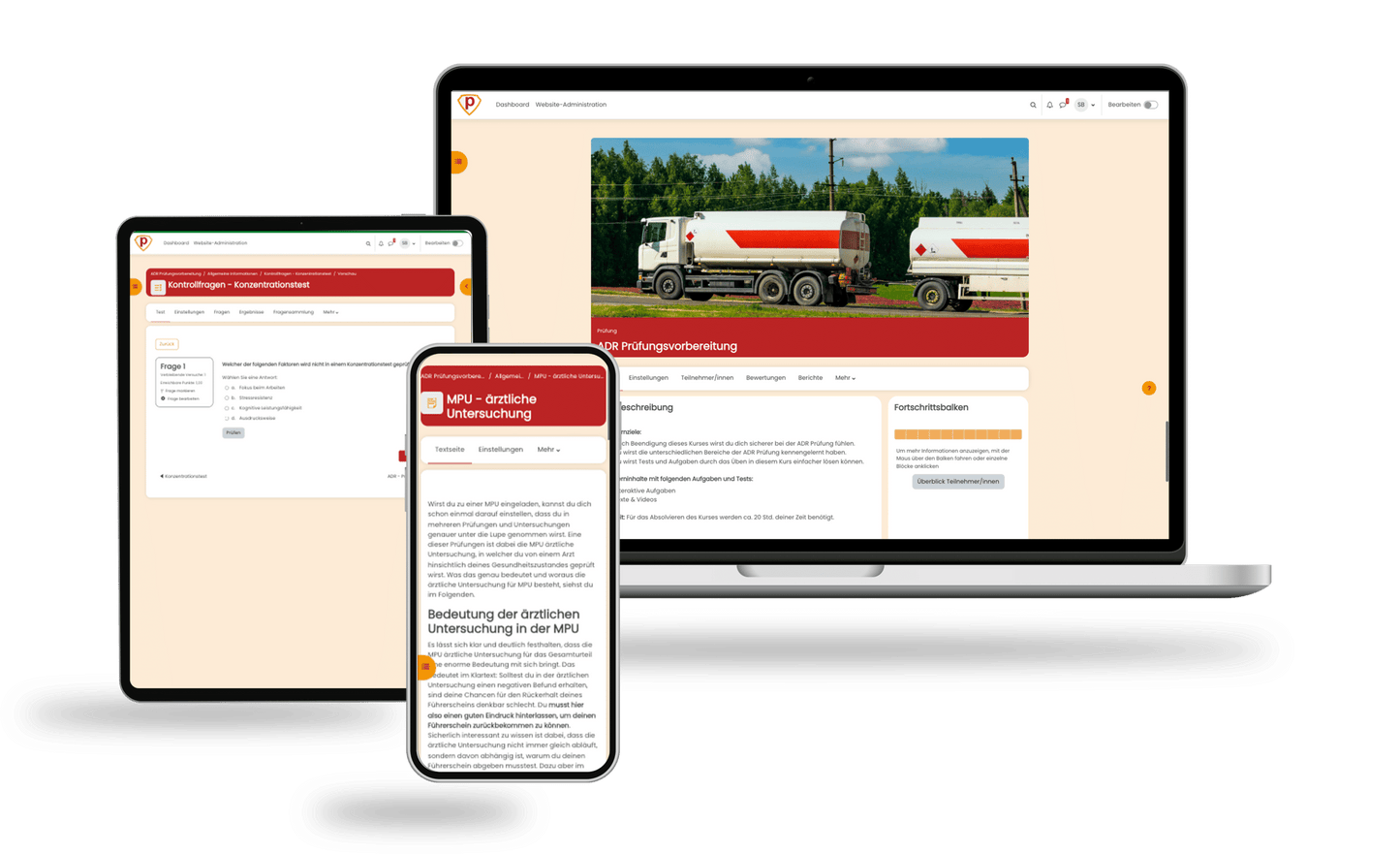 ADR Prüfung Gefahrgutfahrer 2026 Online Testtrainer