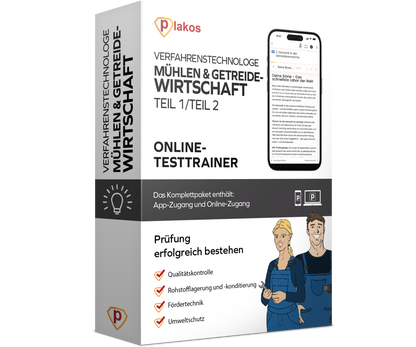 Verfahrenstechnologe Mühlen- und Getreidewirtschaft Prüfungsvorbereitung 2026 Online Testtrainer