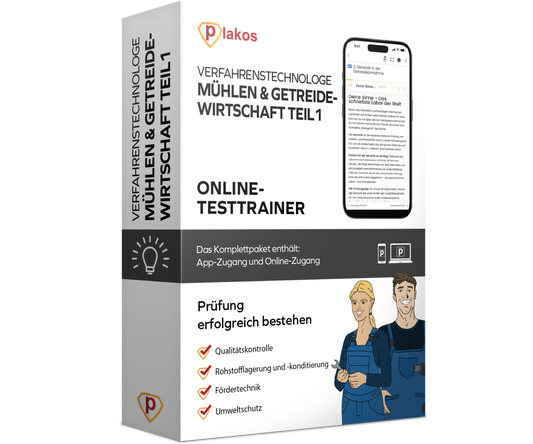 Verfahrenstechnologe Mühlen- und Getreidewirtschaft Teil 1 & 2 2026 Online Testtrainer
