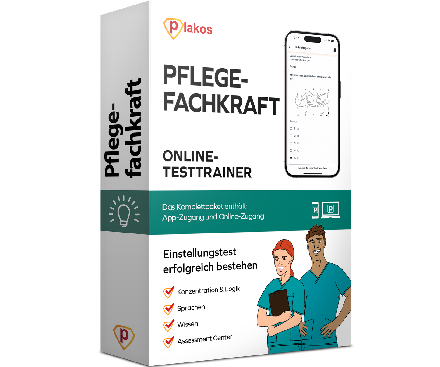 Einstellungstest Pflegefachfrau / Pflegefachmann 2026 Online Testtrainer