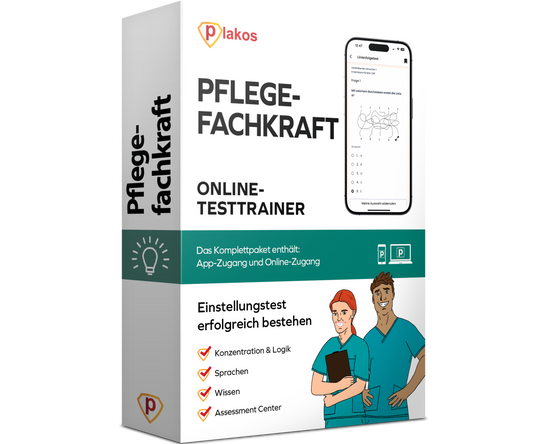 Einstellungstest Pflegefachfrau / Pflegefachmann 2026 Online Testtrainer