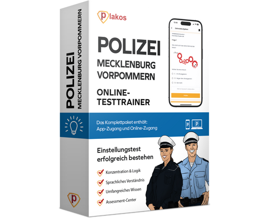 Polizei Mecklenburg Vorpommern Einstellungstest 2026 Online Testtrainer