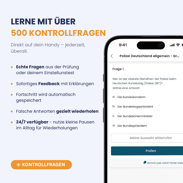 Kriminalpolizei Einstellungstest 2026 Online Testtrainer