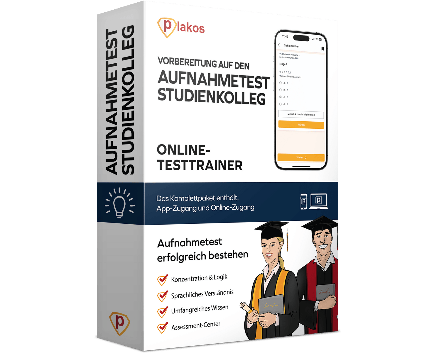 Aufnahmetest Studienkolleg 2026 Online Testtrainer